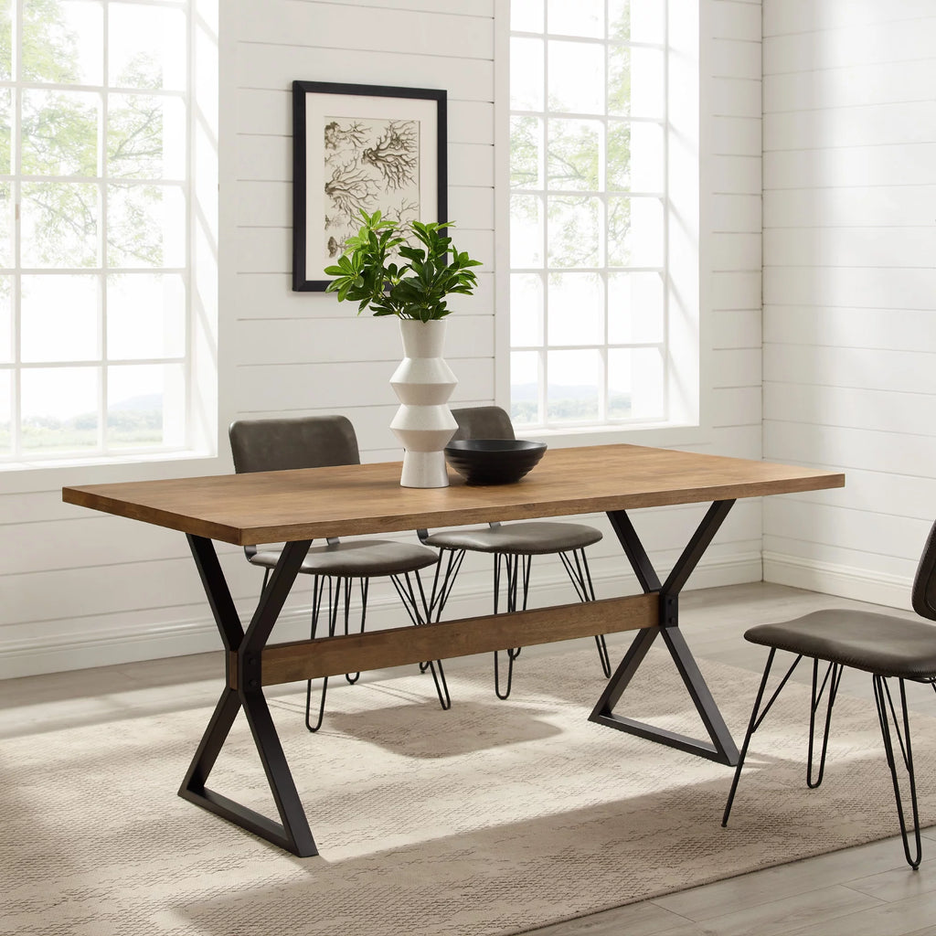 Modern Farmhouse X Leg Dining Table Z48449