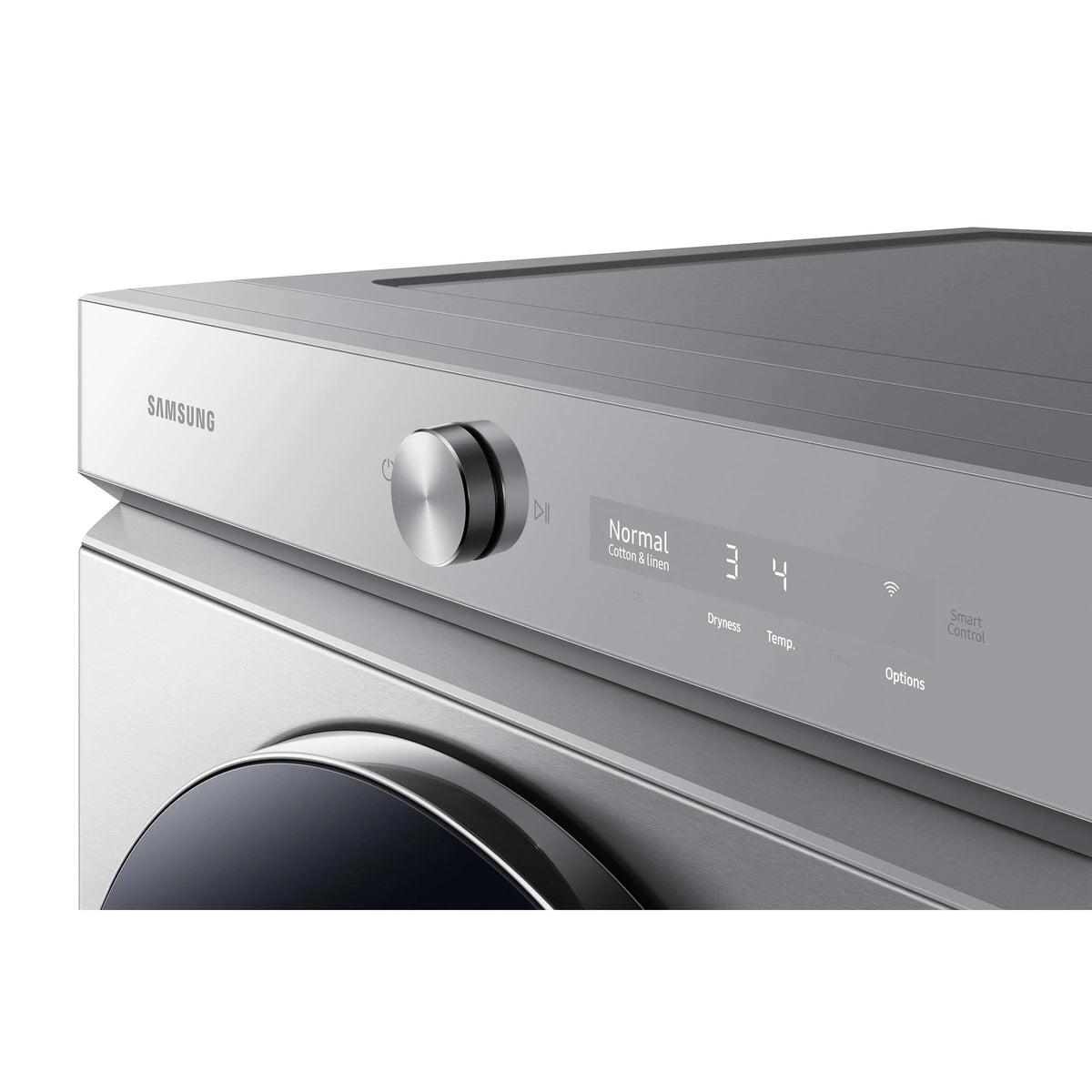27 In. 7.6 Cu. Ft Stainless Steel Electric Dryer with Steam K330