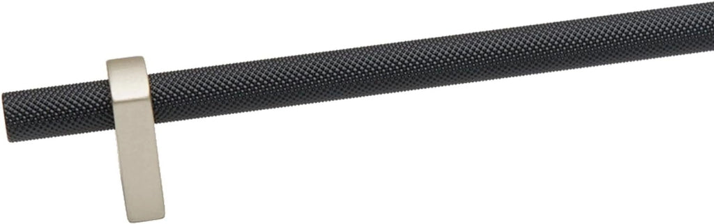 24" Center To Center Knurled Bar Appliance Pull Matte Black A449