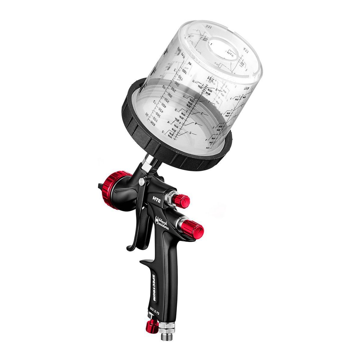 Gravity-Feed Air Spray Gun with Rear Fan Control V212