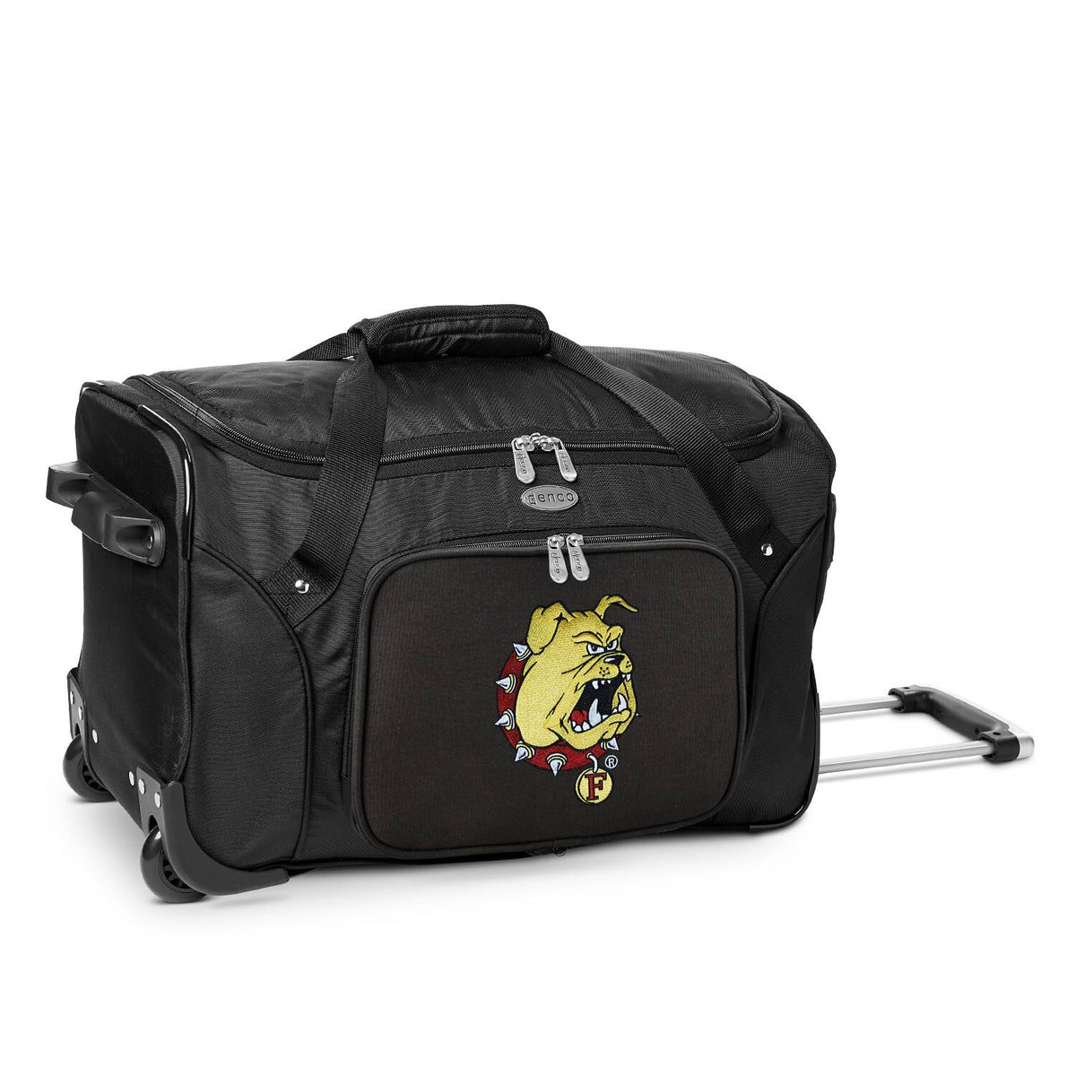 Black 22x22 2-Wheeled Duffel Bag D2350