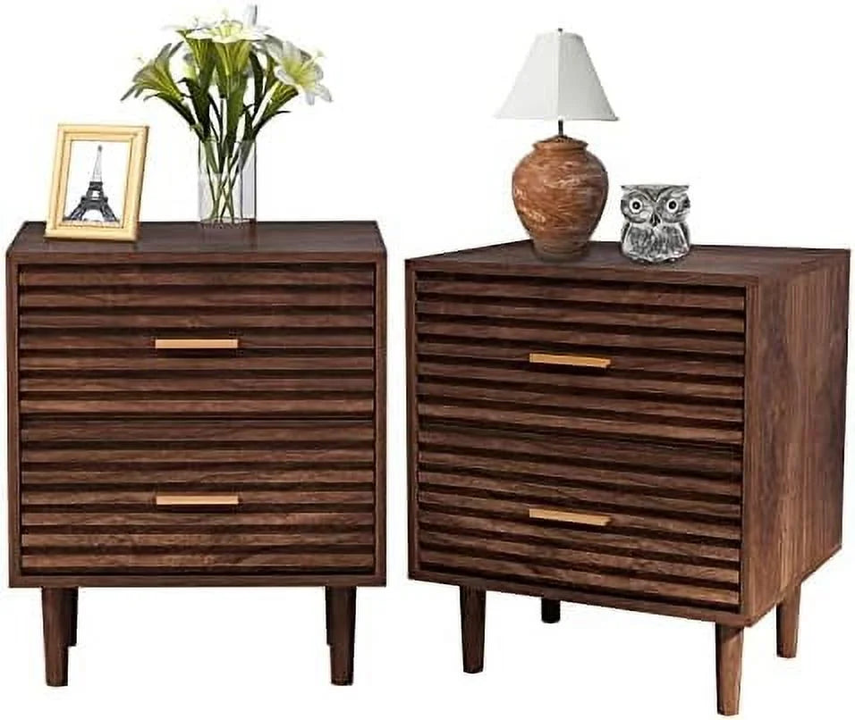 Set of 2 Nightstands with 2 Drawers N61269