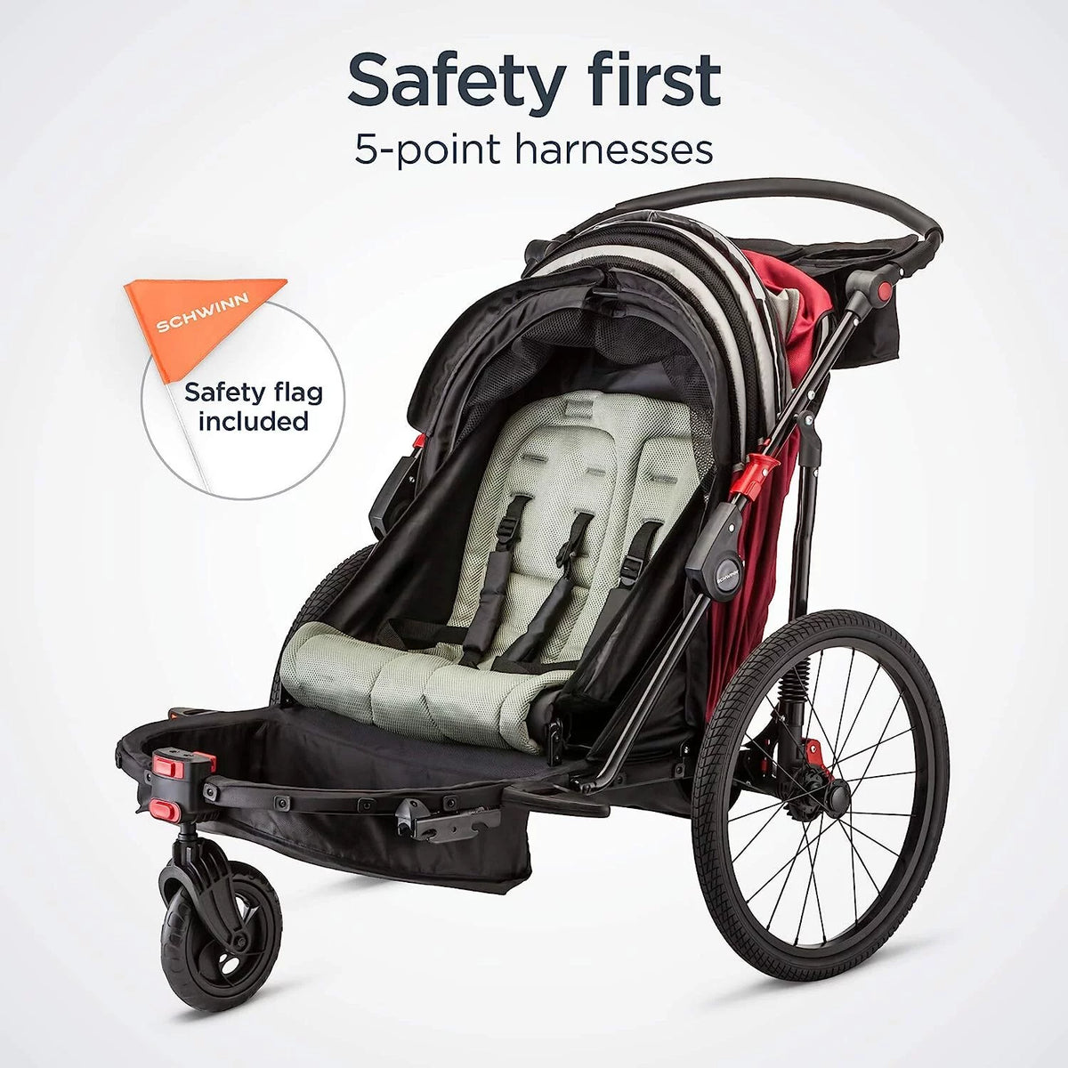 Red Black Child Bicycle Trailer C22365