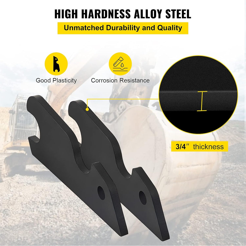 3/4 Thickness Steel Bucket Ears 2pcs I12516