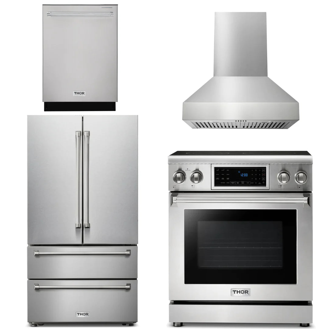 30 Electric Range, Range Hood, Refrigerator, Dishwasher H32200