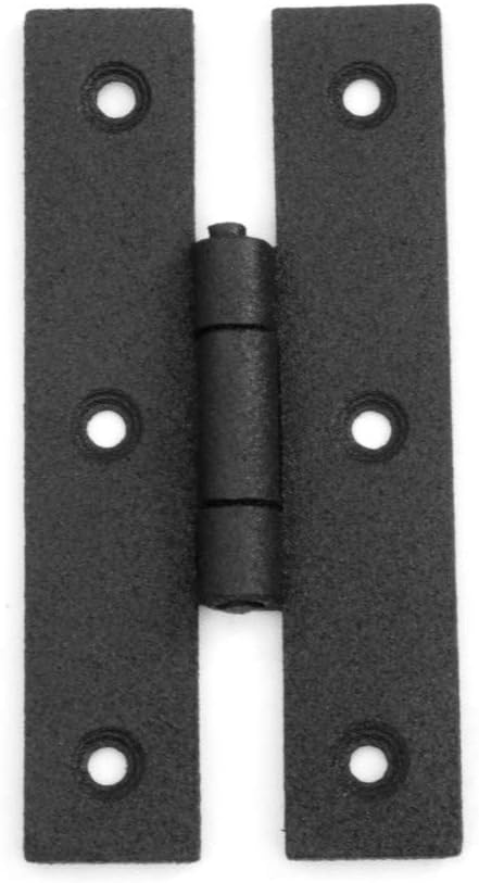 Black H Flush Hinge 3 Inches Wrought Iron Cabinet Door Hinges Pack Of 24 Y16065