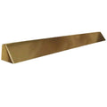 Square End Hood with Lintel Mount - Polished Brass Z28660