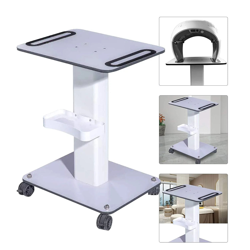 White Salon Trolley Rolling Cart with ABS Drawers E8863