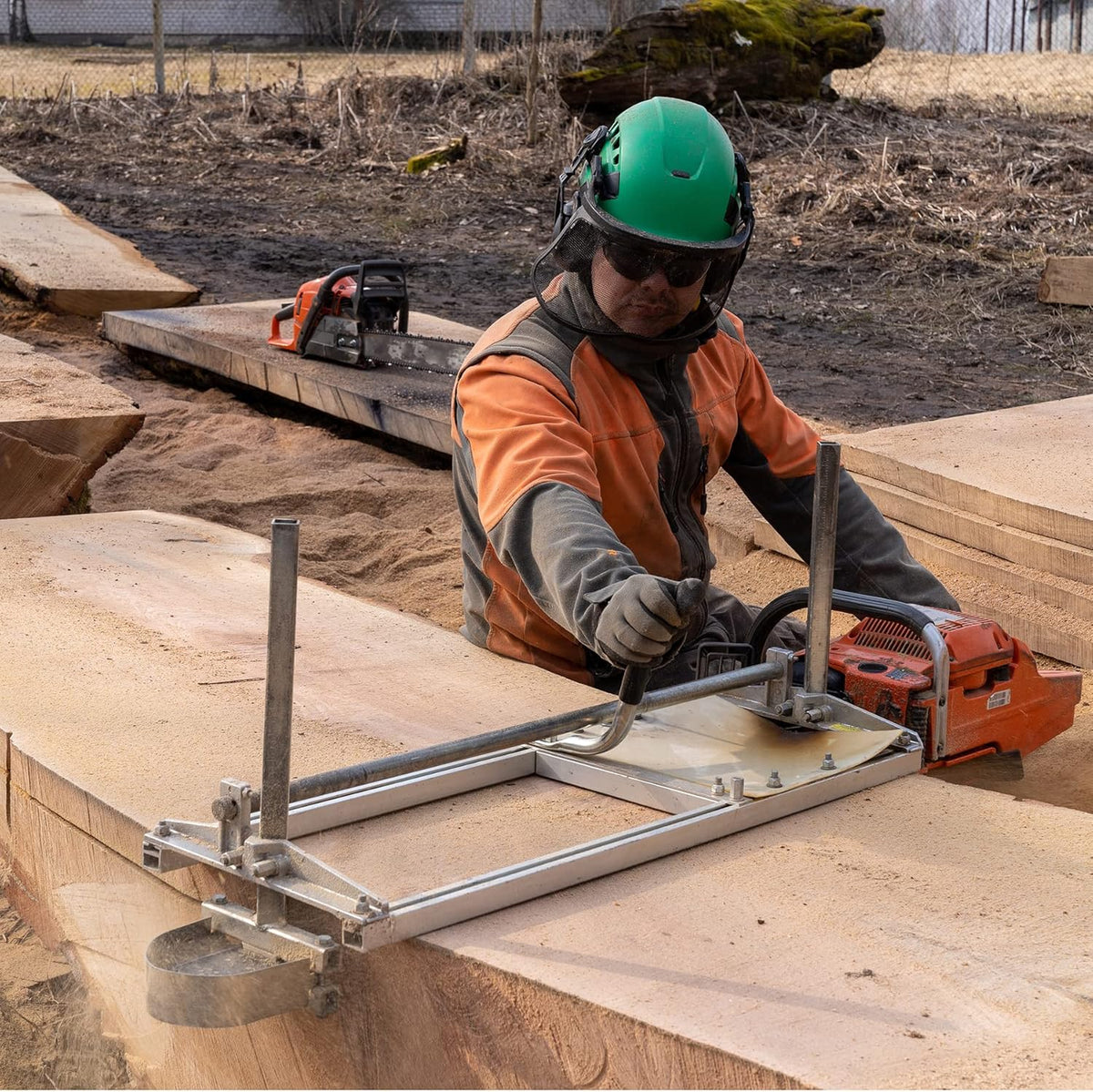 Portable Chainsaw Mill 24 Inches Aluminum Steel T645173
