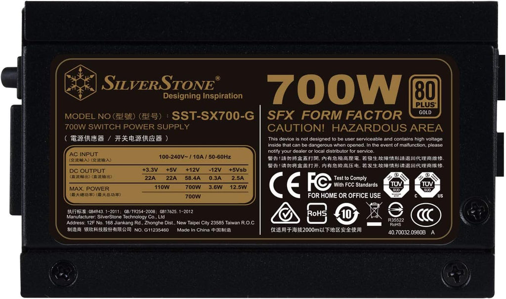 700W SFX Fully Modular 80 Plus Gold PSU E6793