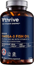 Omega-3 Fish Oil with Vitamin D3 120 Softgels K861