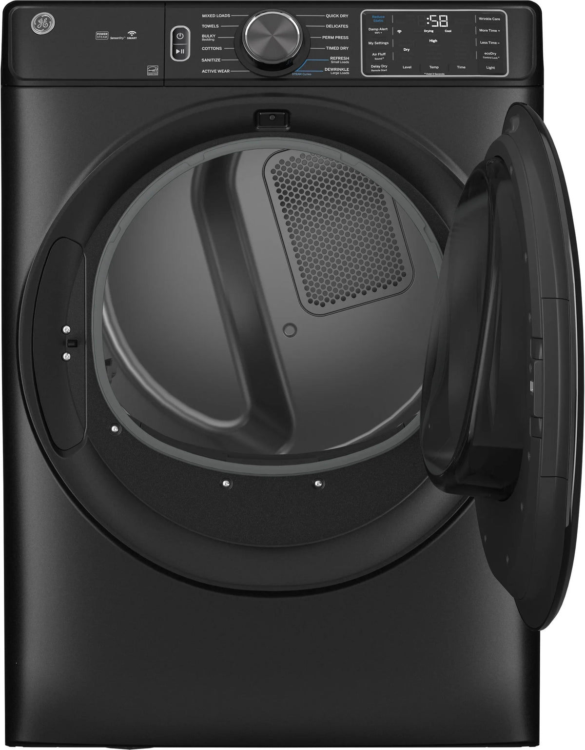 28 Inch Electric Dryer 7.8 CuFt with Steam and Sanitize J8237