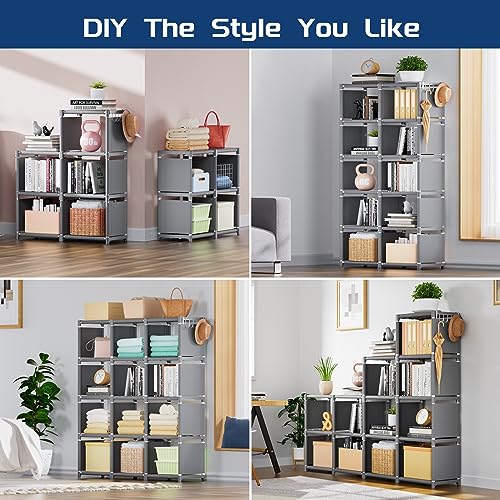 18 Cube Extra Large Black Bookcase Z9669