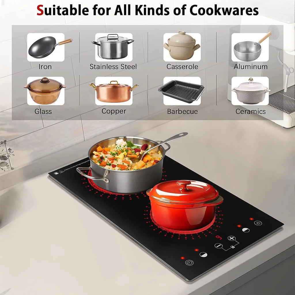 2 Burner Electric Cooktop O6413