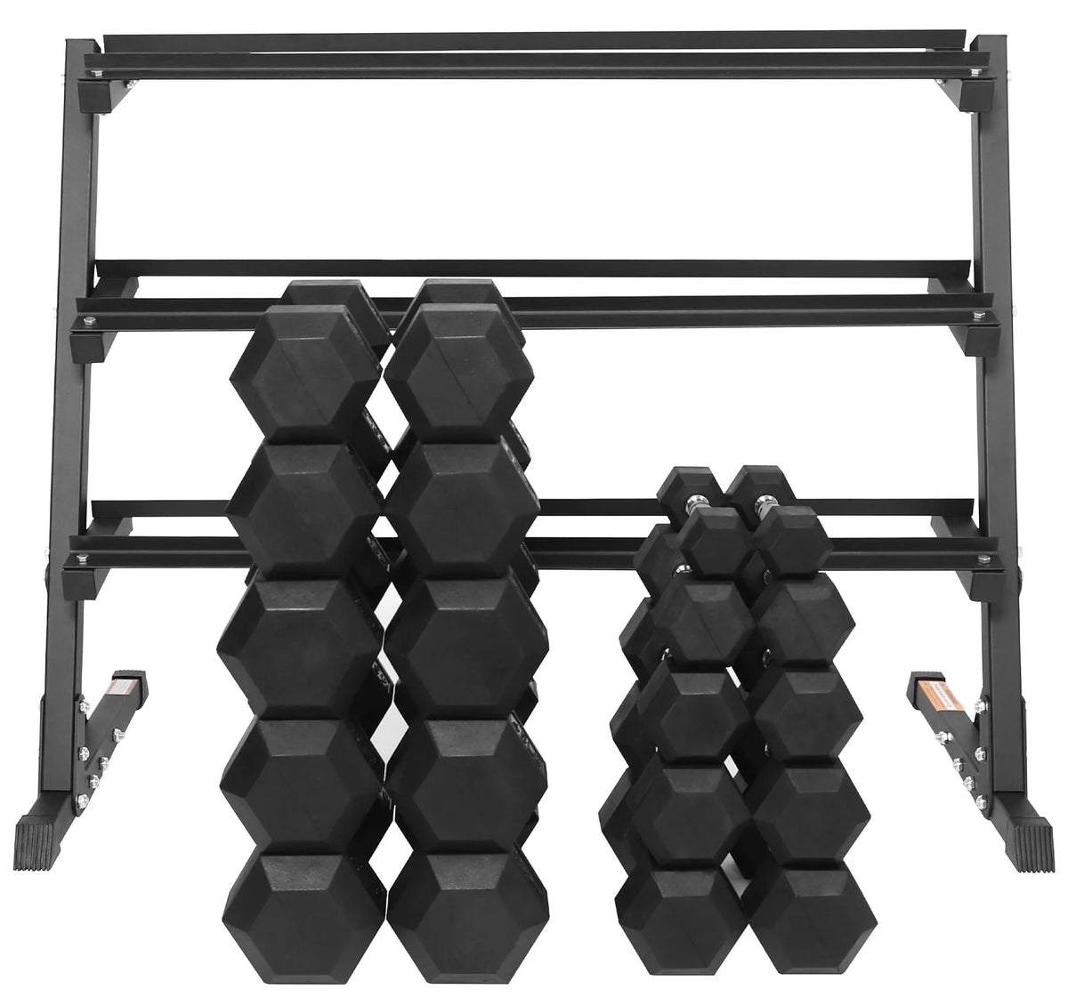 150 LB Dumbbell Set with A-Frame Rack U6809