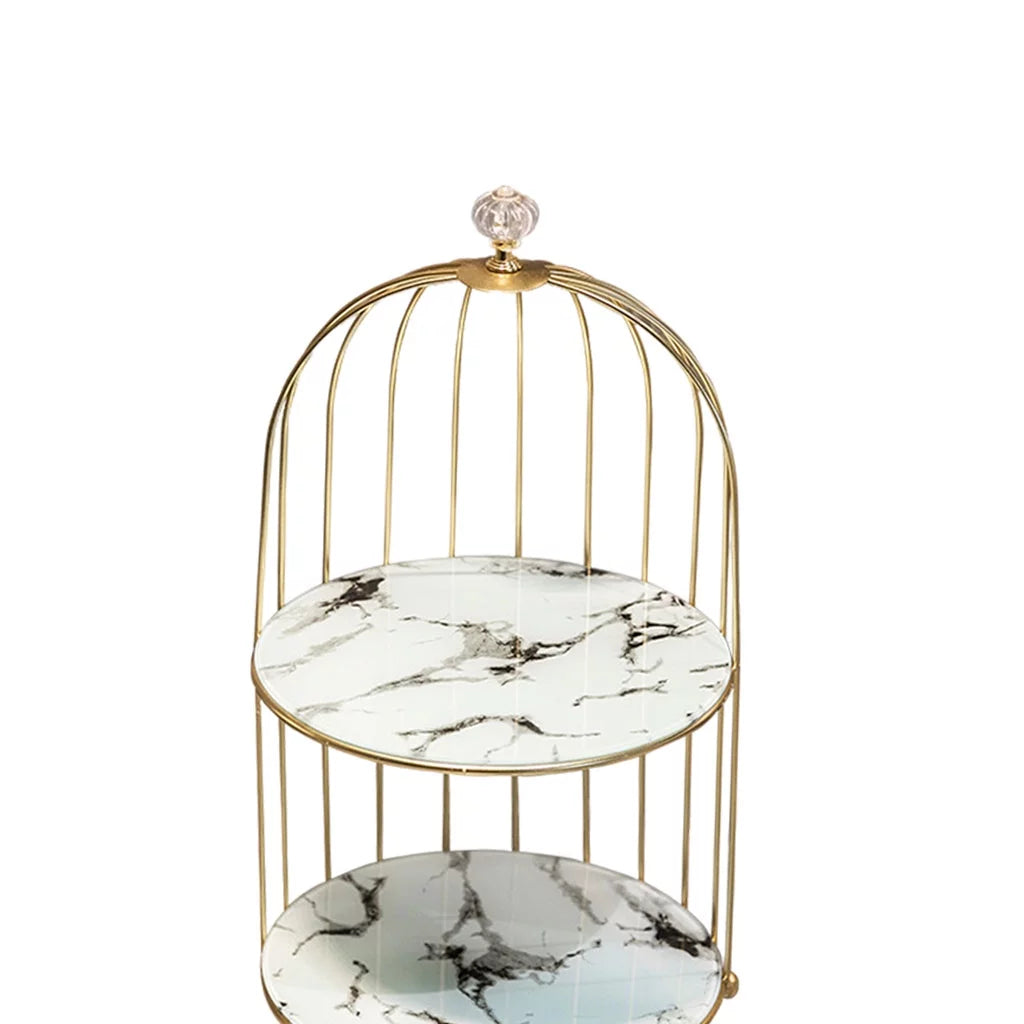2 Tier Iron Wire Cosmetic Makeup Organizer H44216