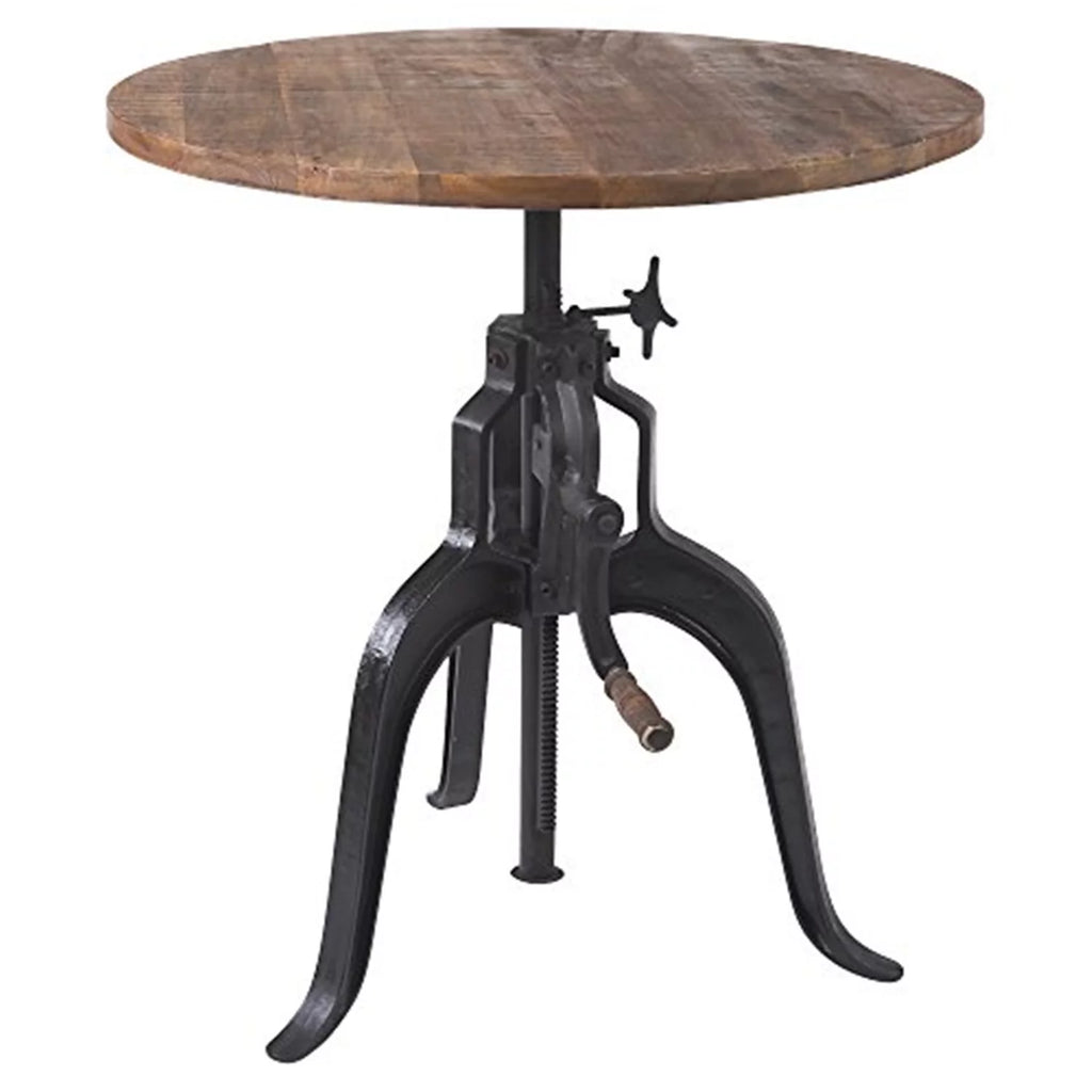 Cast Iron & Mango Wood Pub Table W151