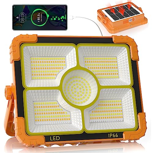 100W LED Solar Work Light, 10000LM Magnetic Worklight, IP66 Waterproof L903