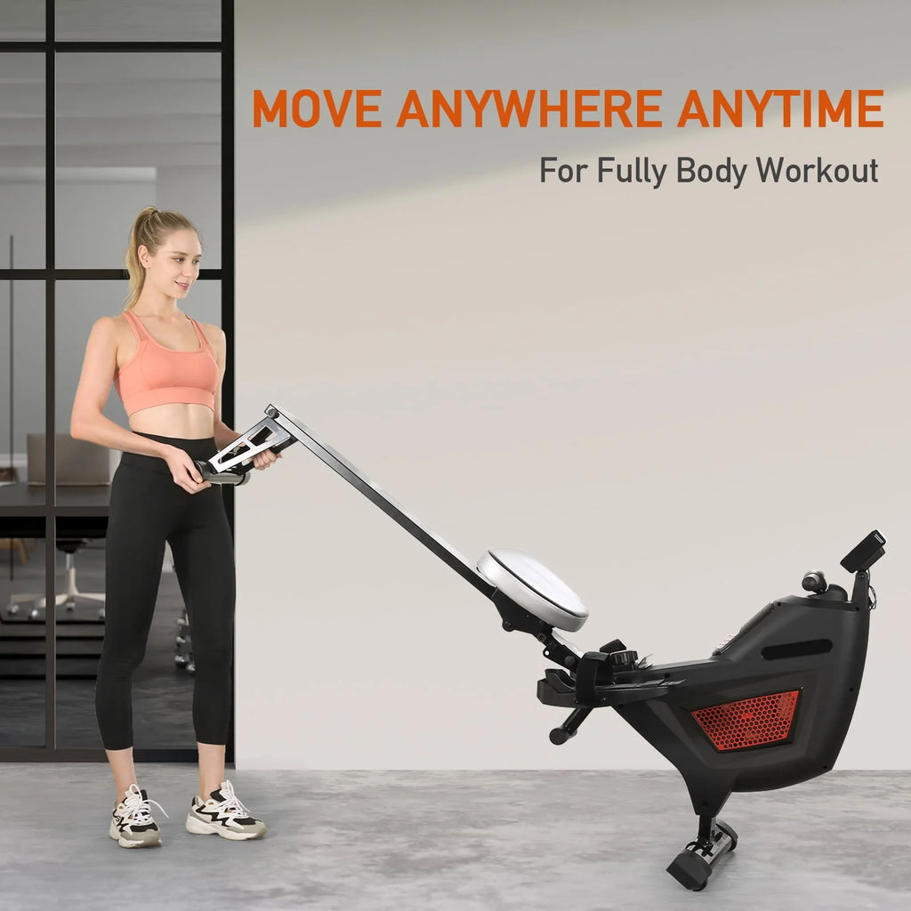 Folding Magnetic Air Rowing Machine 250lbs Max Weight R401