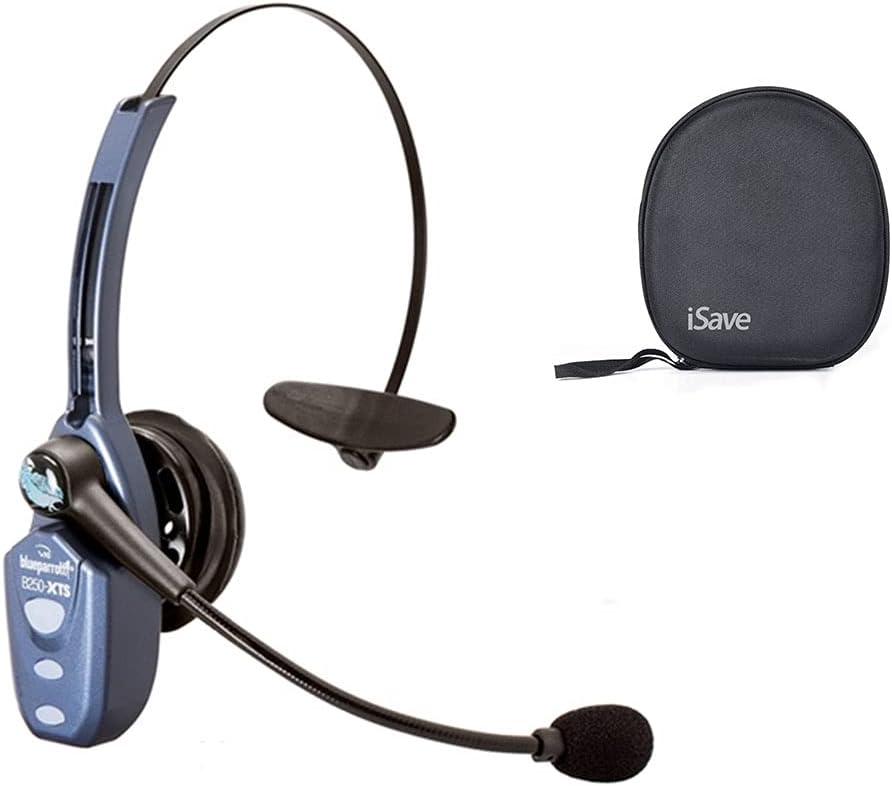 Noise Cancelling Wireless Bluetooth Headset with Carrying Case H15172