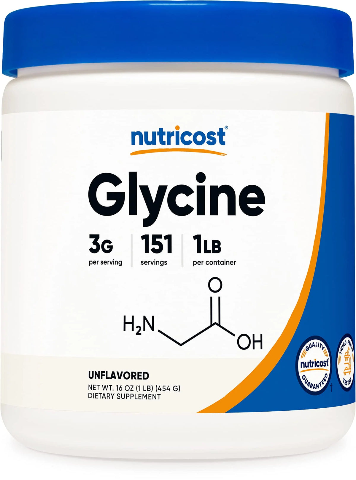 Glycine Powder 1lb Non-GMO Gluten Free R87289