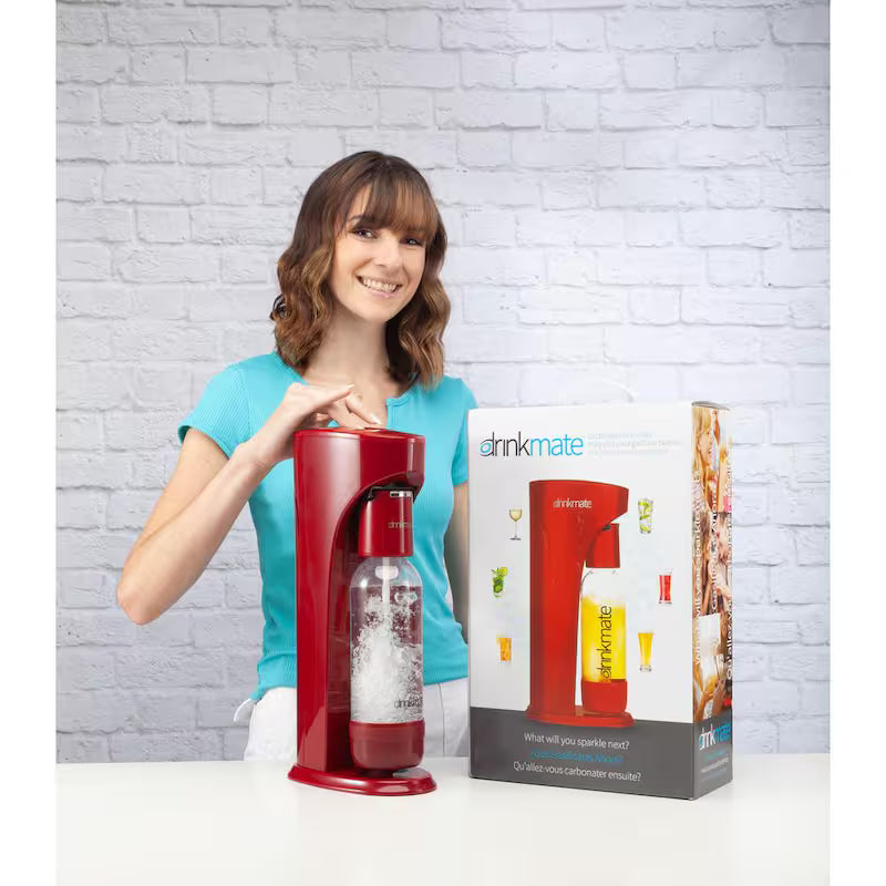 Sparkling Water and Soda Maker Party Pack with 2 60L CO2 Cartridges W466205