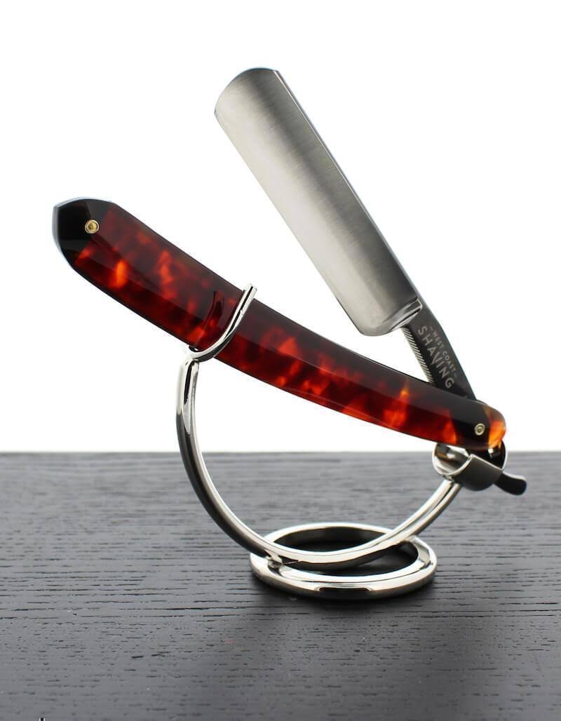 Red Tortoise Shell Straight Razor Y724