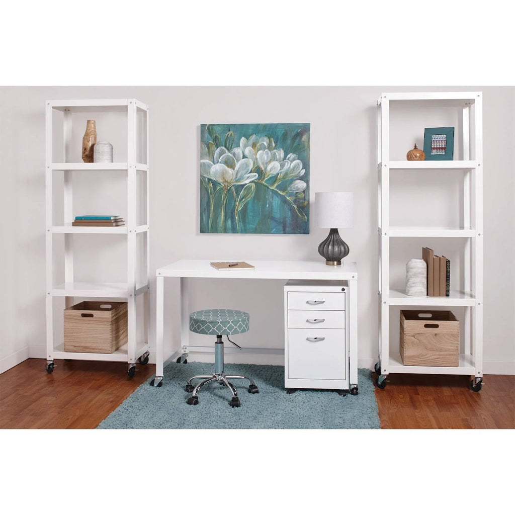 Black 5-Shelf Bookcase Cart P612