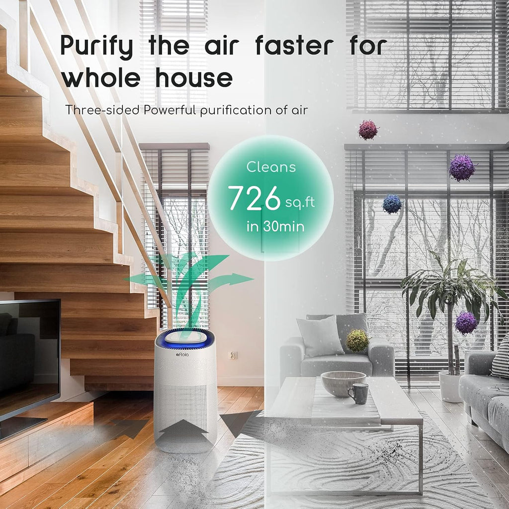 Auto Air Purifier for Home Covers 2,615 Ft² R6377