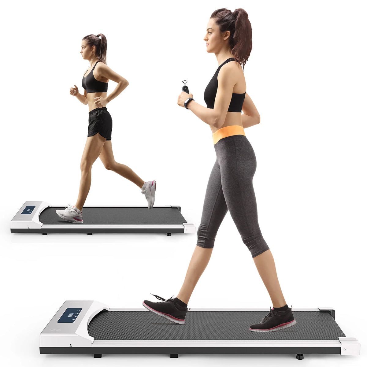 2.5Hp Portable Walking Pad with LED Display and Remote Control L8632