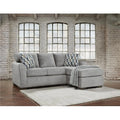 Gray Sectional Sofa with Reversible Chaise A61144