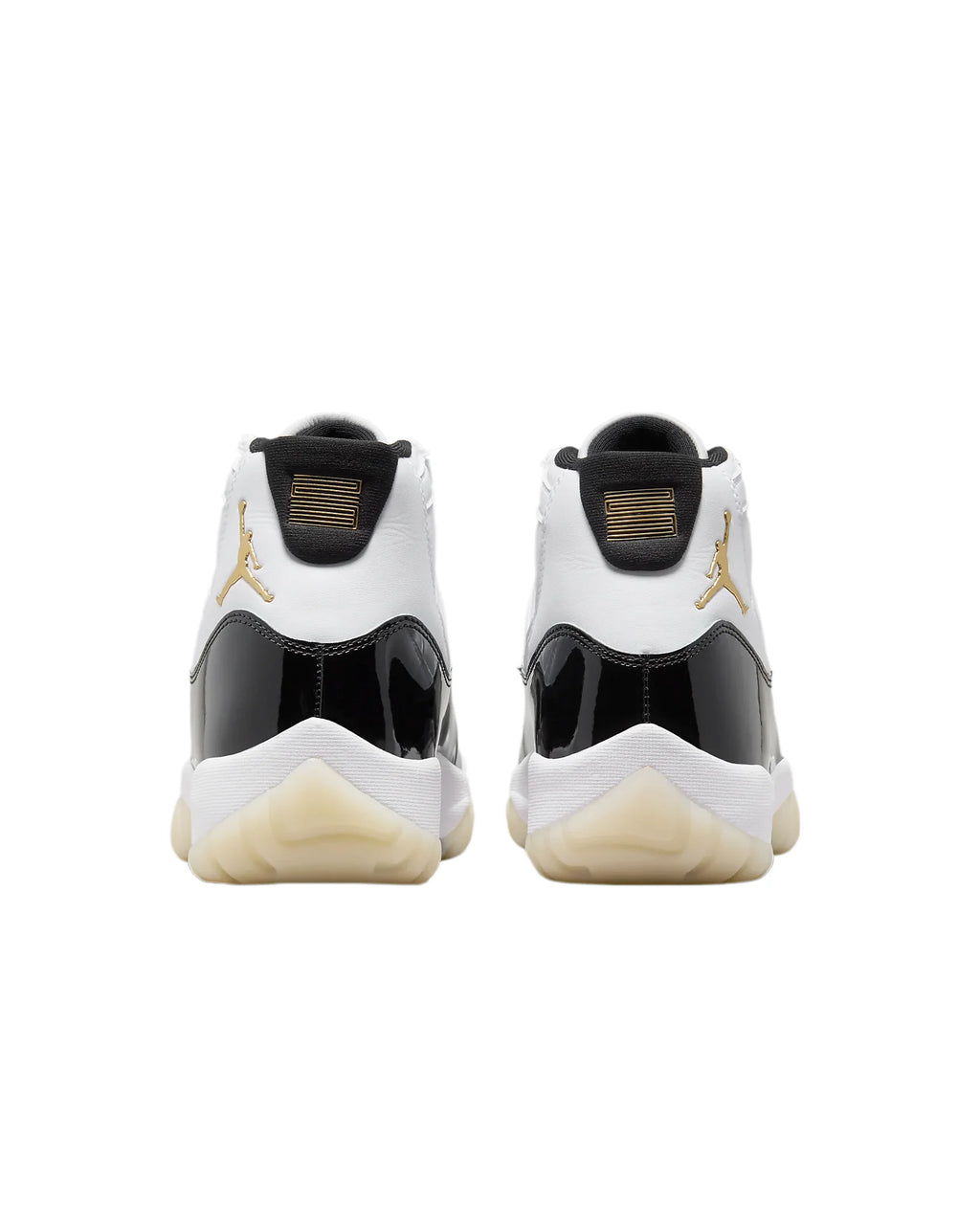 White Metallic Gold-Black Sneaker P562