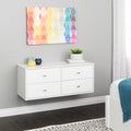 White 4-Drawer Dresser M7163