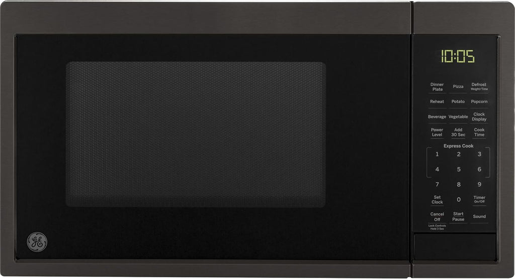 0.9 Cubic Feet 900 Watts Black Stainless Steel Microwave Oven I1801