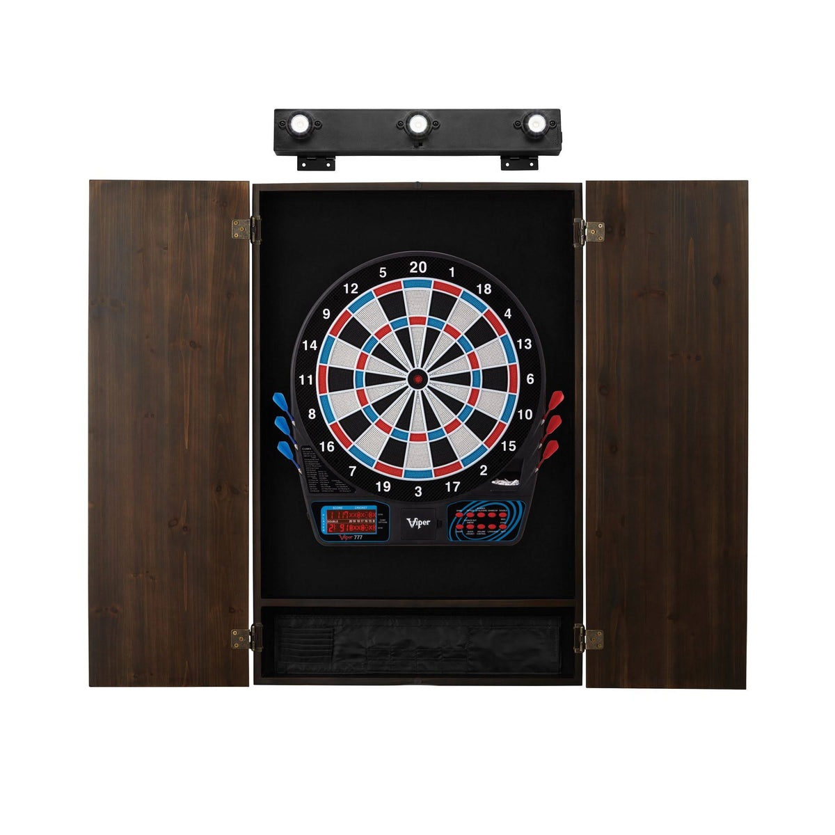 Electronic Dartboard and Cabinet Bundle L726