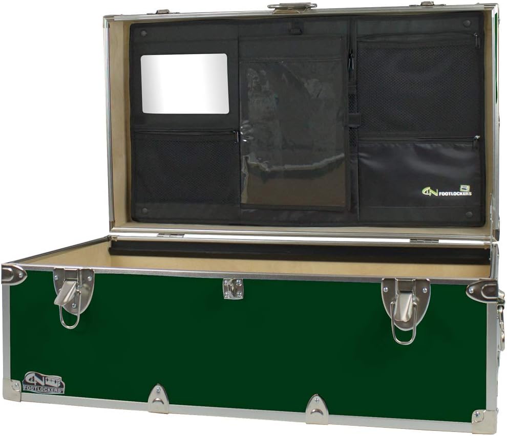Camping Storage Chest with Lid Stay 32 x 18 x 13.5 Inches Red S289