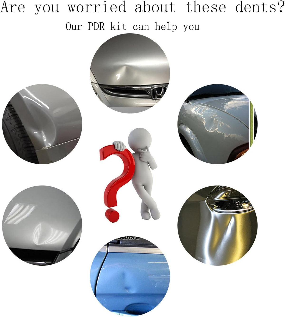 Dent Repair Kit with LED Light Board and Storage Bag U18734