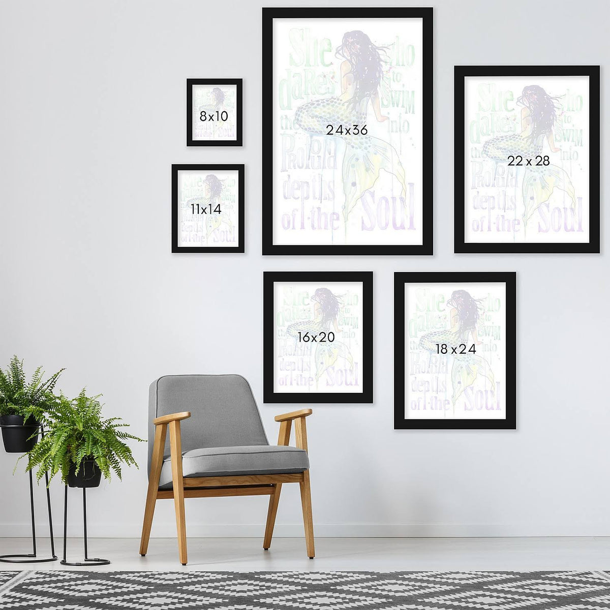 Black Frame 22x22x28x22 L956967