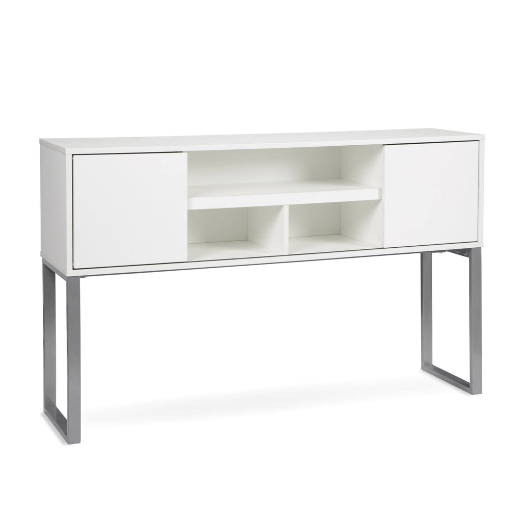White Office Cabinet with Doors H657