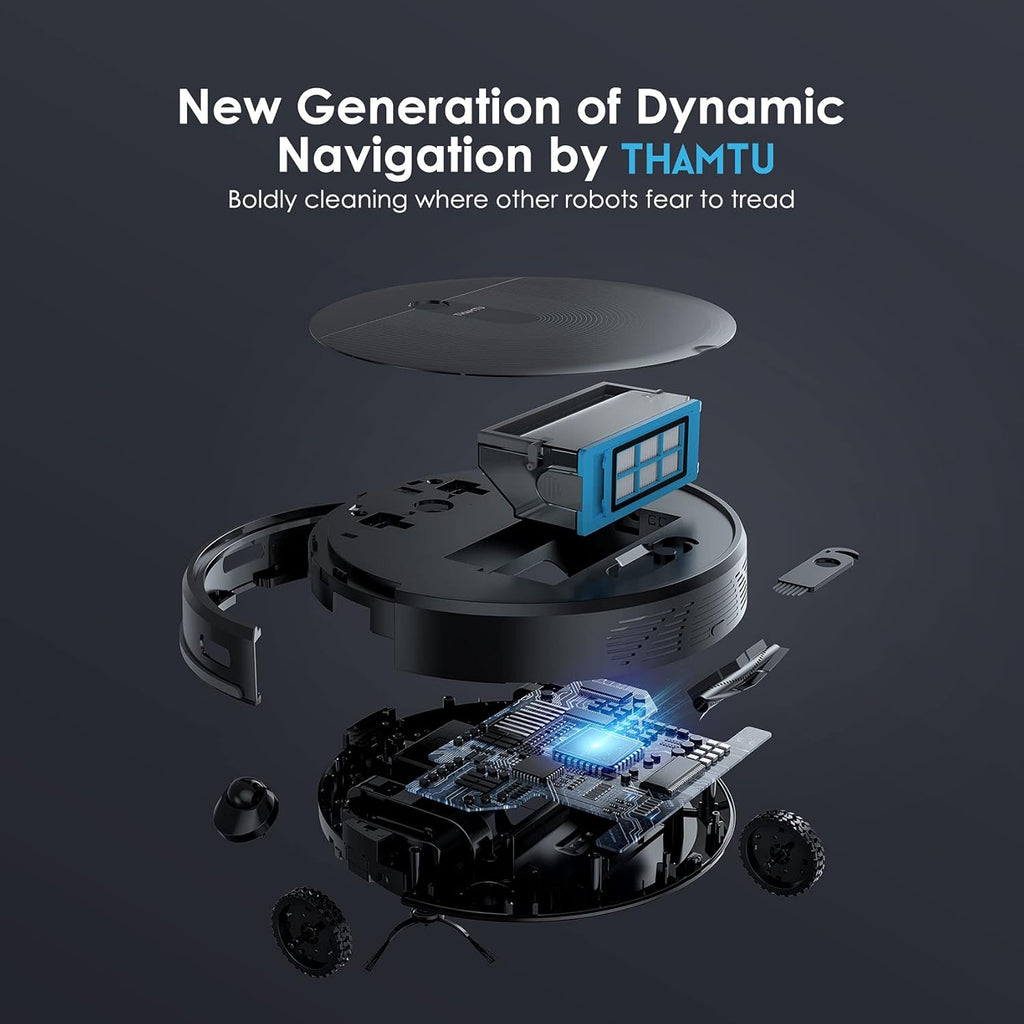 Robot Vacuum Cleaner, 150Min Runtime, 2500Pa Suction G9574