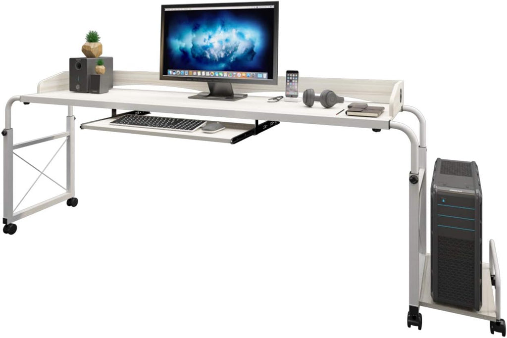 Adjustable Mobile Overbed Table with Wheels I890