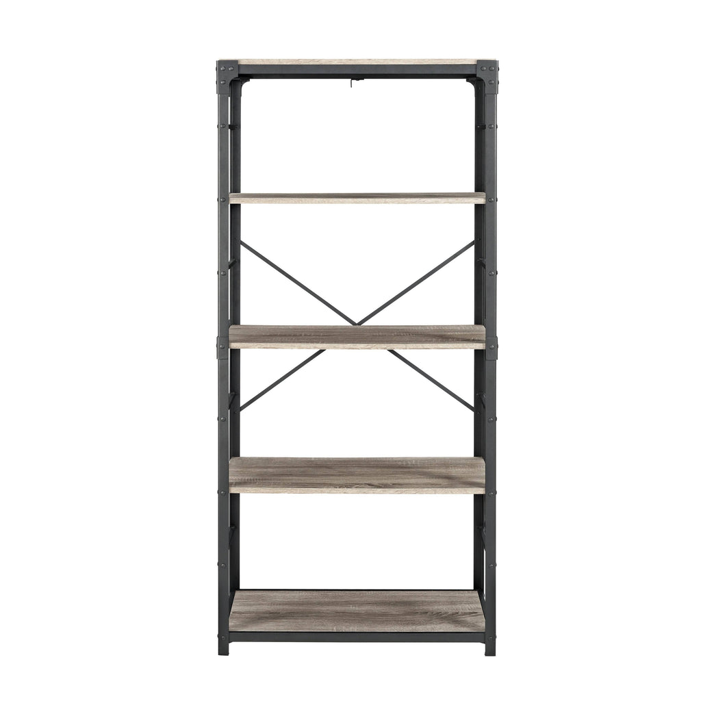 64-inch Driftwood Bookshelf X78247