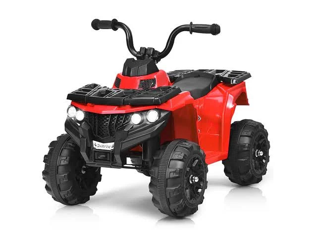 Kids Ride on ATV Quad 4 Wheeler Electric Toy Car 6V Battery Power LED Lights Red U75403