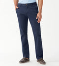 Blue Flat-Front Chino Pant Q947782
