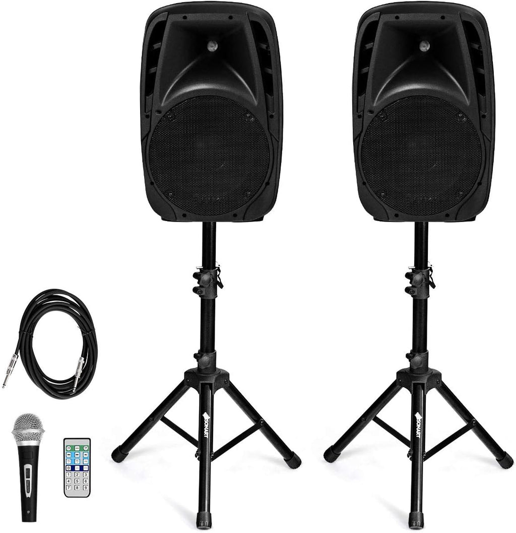 1600W 2-Way Powered PA Speaker System T994