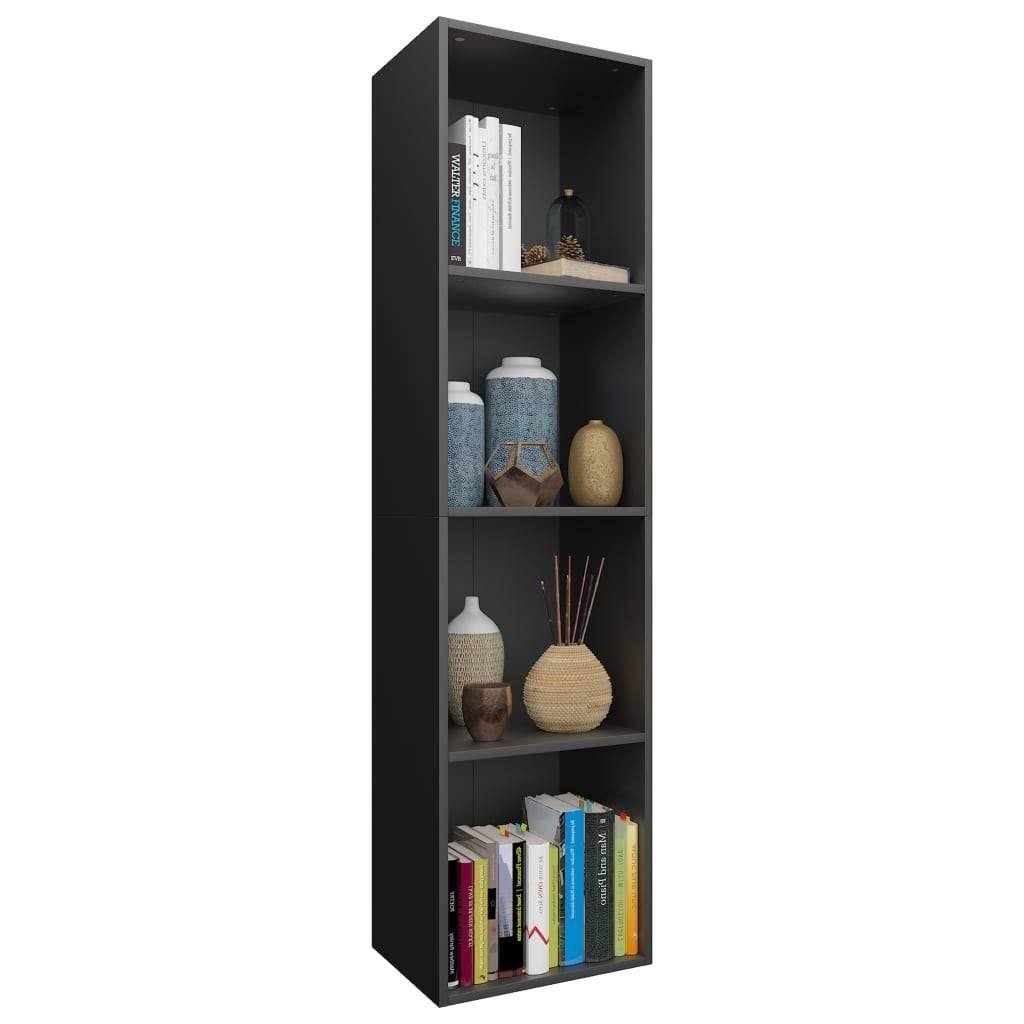 Black Chipboard Book Cabinet TV Cabinet I743