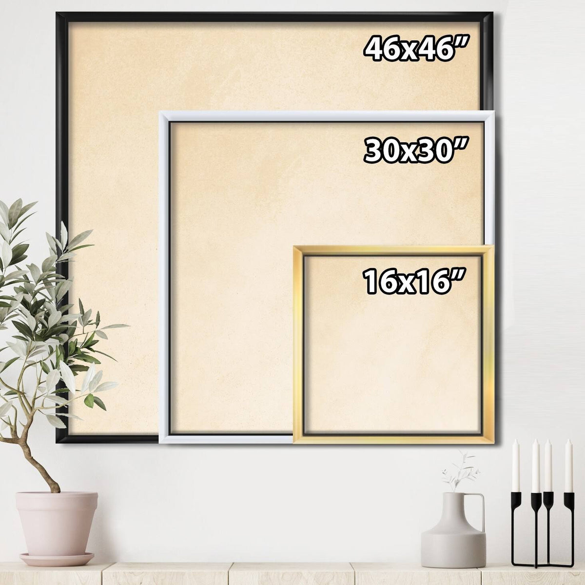 Framed Canvas R678