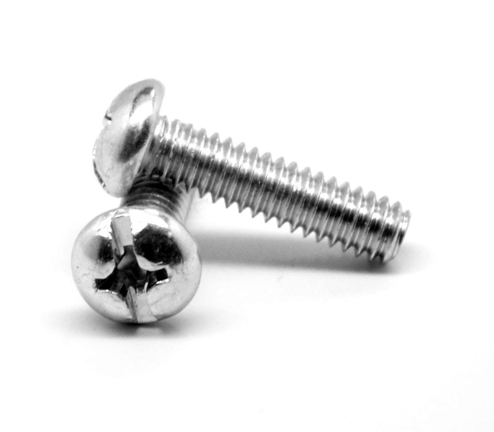 #10-24 x 1 1/4 Coarse Thread Machine Screw Round Head Zinc Plated T34469