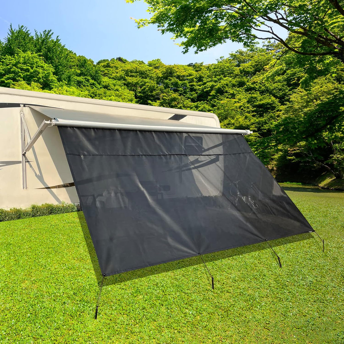 RV Awning Shade Screen with Zipper 8'X10'3'' T347100
