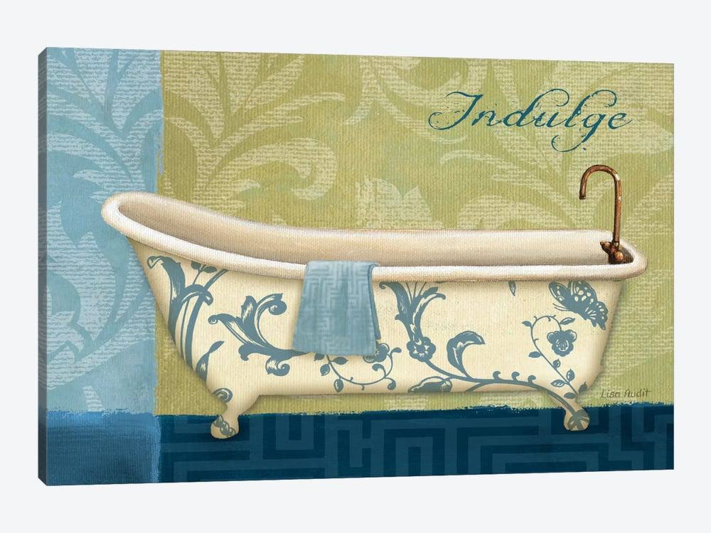 Blue Botanical Canvas Art Print I86687